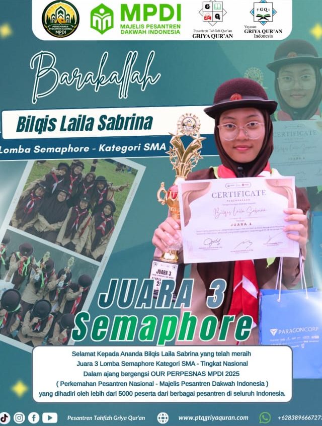 Read more about the article Santri Griya Qur’an Raih Prestasi di Ajang Perpesnas 2025